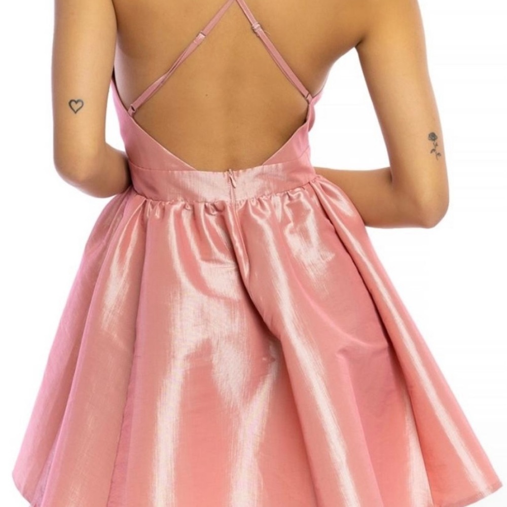 Satin mini tutu dress